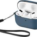 WITHit Sport Cover Compatible with Apple AirPods Pro, Bluestone/Black, Soft Durable Silicone Hard Protective Shell Protective Earbud Cover - Wireless Charging Compatible AirPod Case