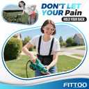 FITTOO Back Brace with Removable Suspenders & Lumbar Pad for Back Pain Relief, Heavy Lifting Support, Moving and Warehouse Jobs, Lower Back Pain Protection Belt for Men & Women in Construction (Medium (Pack of 1), Coal)