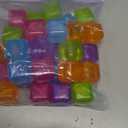 Kikkerland Reusable Ice Cubes, Set of 30, Multicolor (1 inch)