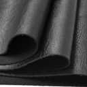 Wento Thick Faux Leather Fabric Soft Skin Grain PU Leather for Furniture Cover Reupholster Sofa Chairs Cushions Vinyl Upholstery (1 Yard, Black)