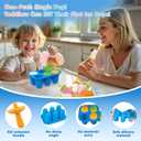 Lamesa Popsicles Molds Silicone, 6 Pieces BPA-Free Ice Pop Mold, Reusable Mini Toddler Popsicle Molds with Sticks, Homemade Small Popsicle Mold for Kids (Blue)