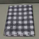 Romanstile Rectangle Vinyl Tablecloth, 100% Waterproof Buffalo Gingham Plastic Table Cloth, Heavy Duty Wipeable Checkered Table Covers for Outdoor, Camping, Picnic, Patio - 60 x 120, Navy Blue