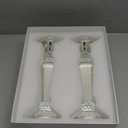 Crystal Candle Stick Holders 2-Pack, Clear Crystal Taper/Pillar Candles Holder Table Centerpieces for Party and Wedding Decoration(10.6inches Tall)