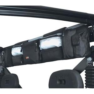 QuadGear UTV Roll Cage Organizer, Large, Black