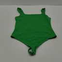 Chunpin Women's Sleeveless Square Neck Tank Bodysuit Outfits Tops Thong Body Suits for Going Out (Large, Green)