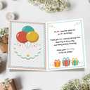 4 x FANCYLUCKY Fill In The Blanks Teacher Birthday Card, Happy Birthday Gift for Teacher from Student, Teacher Appreciation Birthday Gifts for Women Men