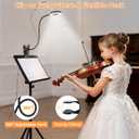 Woputne Desk Lamp Clip Light, 10 Dimmable Brightness 3 Light Modes Reading Light, Clamp Bedside Lamp for Painting, Craft, Study (Black)