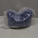 Knee Pillow for Side Sleepers - Relief from Sciatica Pain, Back/Leg Pain, Pregnancy, Hip and Joint Pain Memory Foam Leg Pillow + Free Sleep Mask and Ear Plugs (Blue)