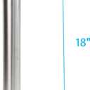 2.25Inch Exhaust Pipe T304 Stainless Steel Exhaust Tubing,Tailpipe 2 1/4OD to 2.25"ID Length 18"Straight Pipe Exhaust Universal Fitment,Connector Adapter Tub