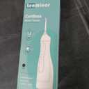 Leominor Water Flosser Pick for Teeth, 300ML Portable Oral Irrigator Upgraded Tank Removable,IPX7 Waterproof, Rechargeable Travel Teeth Cleaner, Professional Electric Flossing Machine (Black)