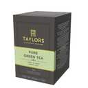 Taylors of Harrogate Pure Green Tea, Individually Wrapped Bags, 20 Count (Pack of 1), Delicate, Mellow and Crisp, Caffeinated, Enjoy Hot or Iced, 20 Teabags (EXP 08/01/27)