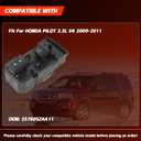 35760-SZA-A11 35760SZAA11 Passenger Side Power Window Switch, Fits 2009-2011 Honda Pilot 3.5L V6, Front Right Power Window Control Switch Assembly, Replaces OE 35760-SZA-A01