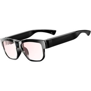 Camera Glasses Smart Glasses with Camera Outdoor Video Recording Wearable Black Glasses for Men Women adpot USB Port for Driving Riding Training Hiking