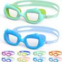 Toddler Swim Goggles 2 Pack, Swimming Goggles for Toddler Boys Girls 3-7, Anti-Fog Anti-UV Leakproof Pool Goggles