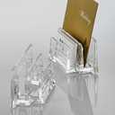 Acrylic Letter Sorter Little File Folder Sorter (2 Pack) for Paper, Letter, Envelope, Office File Organizer, Office Supplies, Desk Accessories - Clear