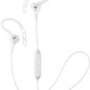 JVC Wireless Sports Ear Clip Headphones, Bluetooth Connectivity, Sweat Proof IPX2, Pivot Motion Fit - HAEC20BTW (White)