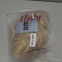 ELESTY Long Natural Curly Glueless Lace Front Wig Gloden Blonde Synthetic Lace Front Wigs for Women Left Part Glueless Heat Resistant Fiber Hair Daily Party Wig