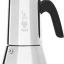 Bialetti - New Venus Induction, Stovetop Coffee Maker, Suitable for all Types of Hobs, Stainless Steel, 10 Cups (15.5 Oz), Silver