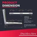 DuctlessAire Outdoor Wall Bracket - Mini Split Mounting Bracket - Ductless Air Conditioner Wall Mount - Mini Split AC/Heating System Accessories for Window AC, HVAC, Heat Pump & More (9000-36000 BTU)