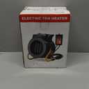 Greenhouse Heater with Thermostat, Outdoor Heaters for Patio, 3 Modes for PTC Ceramic Fast Heating, Overheat Protection, IPX4 Waterproof for Greenhouse, Grow Tents, Patio, Black