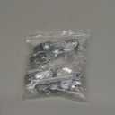 Luomorgo 8 Pcs 1" Caster Wheels Swivel Stem Casters for Small Tiny Shopping Cart Trolley Wheel, No Noise TPE M6 x 15mm Threaded Stem Caster, 141lb/64kg Load Capacity (With wrench)