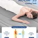 Elegear Cooling Mattress Pad Twin, Upgraded Arc-Chill 3.0 + PCM Cooling, Stay Cool All Night, Breathable & Soft, Deep Pocket 18", Washable Mattress Protector for Hot Sleepers, Gray