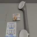 TAILI Shower Grab Bar 16 Inch Suction Cup Grab Bars for Bathroom, Removable Shower Safety Handle Heavy Duty Bathtub Grip for Seniors & Elderly, Strong Handrails No Drilling Waterproof, Gray