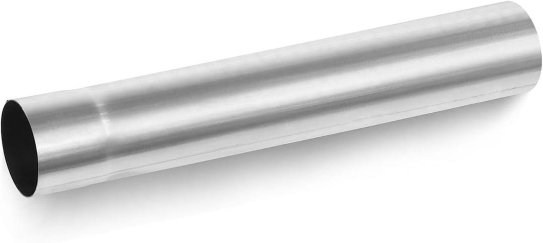 A-KARCK Straight Exhaust Pipe 2.5" OD, Stainless Steel 18" Long Mandrel Exhaust Tube