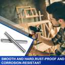 5 mm x 40 mm Stainless Steel Shelf Dowel Pin Shelf Support Pegs Positioning Pins Metal Bookshelf Nail Support Bracket Nails for DIY Craft Cabinet Furniture Fixing Parts Positioning(64 Pcs)