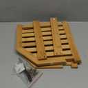 Cabinet Organizer Shelf - Bamboo Corner Rack for Kitchen Counter, Cabinet Space Saver for Plates, Dishes, Bowls, Bread - Pantry and Bathroom Storage or Countertop - Useful Home & Housewarming Gift