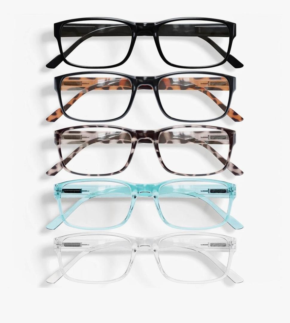 Gaoye Professional Reading Glasses for All Day - Computer Readers with Blue Light Protection - Value Pack