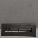 Shoemaker Manufacturing, Bronze, 2x10, Premium Modern Aluminum Floor Grille, Heavy Duty Floor Grille Cement Gray