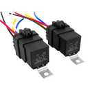 2 Pcs 5 Pin Trim and Tilt Relay Plug Socket 12V 80-amp P/N Replace 7493, 119-7493
