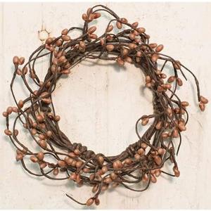 CWI Gifts Pip Twig Wreath Rings - 3.5 inch - Wreath Decor for Front Door and Candle Decorating - Teastain