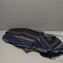 PONYJOYUP Baja Saddle Blanket Car Seat Covers 9PCS Full Set, Breathable and Washable Striped Woven Automotive Vehicle Seat Cover, Universal Seat Cover for Sedan, SUV, Truck, Airbag Compatible, Blue Baja