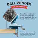 Knit Picks Yarn Ball Winder for Knitting and Crocheting (Blue)