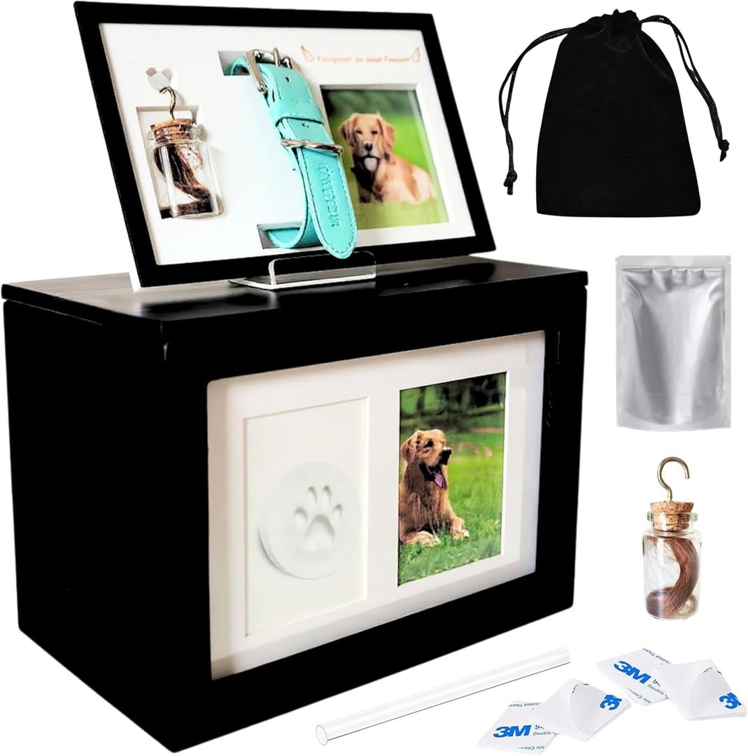 Urn for Ashes for Pets Large 9.5 5.71 7.13 Pet Urn for Dogs, Dog Ashes Keepsake, Pet Memory Box, Cremation Memorial Box, Urnas para Cenizas de Perros