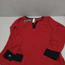 Womens Work Blouse Dressy Business Casual Tops Long Lantern Sleeve V Neck Office Fall Shirt, Size M