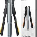 Proster Hog Ring Plier - Fits 11/16'' Nails, for Auto Feed Fence Fastener Nailer Plier for Pigpen Birdcage, Only Plier, NO Nails (Orange & Black)