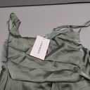 Women's Summer Satin Dress Elegant Cowl Neck Adjustable Spaghetti Strap Wedding Guest Cocktail Party Maxi Dresses (M)