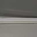 LazBlinds No Drill Zebra Blinds for Windows 30" W x 72" H, White
