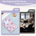 2026 Planner, Weekly and Monthly Calendar Planner , Jan 2026 - Dec 2026, Hardcover Calendar Planner with Tabs, Spiral Bound, Inner Pocket, Agenda Notebook for Office School Supplies, 6.2" x 8.5" - Pink Blossoms