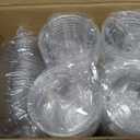 200 PACK 16oz Clear Plastic Cups with Lids, Disposable Cold Drinking Cups, 16 Ounce Large Clear Cup with Flat Lids with Holes for Smoothie, Milkshake, Bubble Tea, Parfait