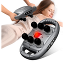 6 Head Massage Gun Deep Tissue Back Massage for Athletes for Legs, Arms, Waist, Back - Full Body Muscle Pain Relief, Percussion Massager with 9 Levels 9 Modes, Gifts for Fathers Day, Mom, Women