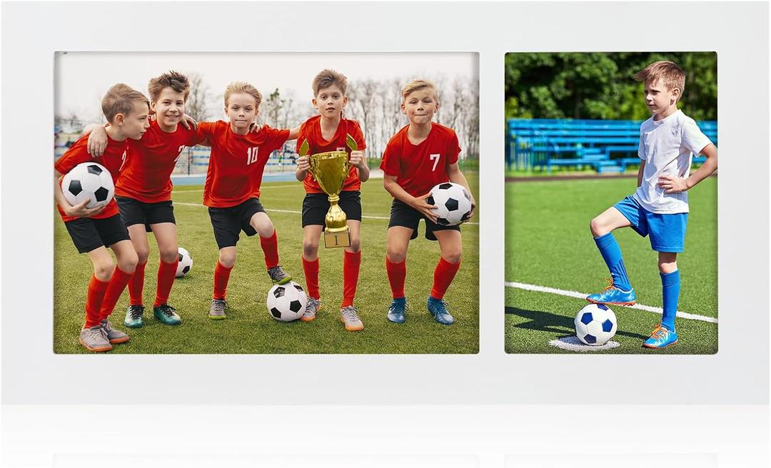 1PC Double Opening Sport Team Picture Frame, Class Team Picture Frames for Wall Mounting Hanging Tabletop Display, for Sport Graduation School Football Baseball Basketball (1)