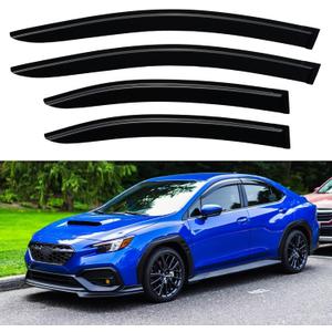Window Visors Rain Guards for 2022 2023 2024 2025 2026 Subaru WRX, Out-Channel Window Vent Wind Deflectors Visors Shades for 22 23 24 25 26 Subaru WRX Premium Limited GT