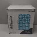 Cooluli 10L Mini Fridge for Bedroom - Car, Office Desk & Dorm Room - 12v Portable Cooler & Warmer for Food, Drinks, Skincare, Beauty & Makeup - AC/DC Small Refrigerator with Glass Front, Green Pattern (10 Liter, Checkered Green)