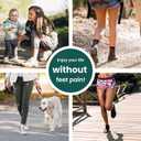 Plantar Fasciitis Heel Inserts Arch Support - Welnove Heel Insoles for Heel Pain Relief, Anti-Slip Comfort Heel Cushions, Heel Cups Orthotic for Flat Feet, Heel Spur, Achilles Tendinitis, Womens 6-10 (Blue)