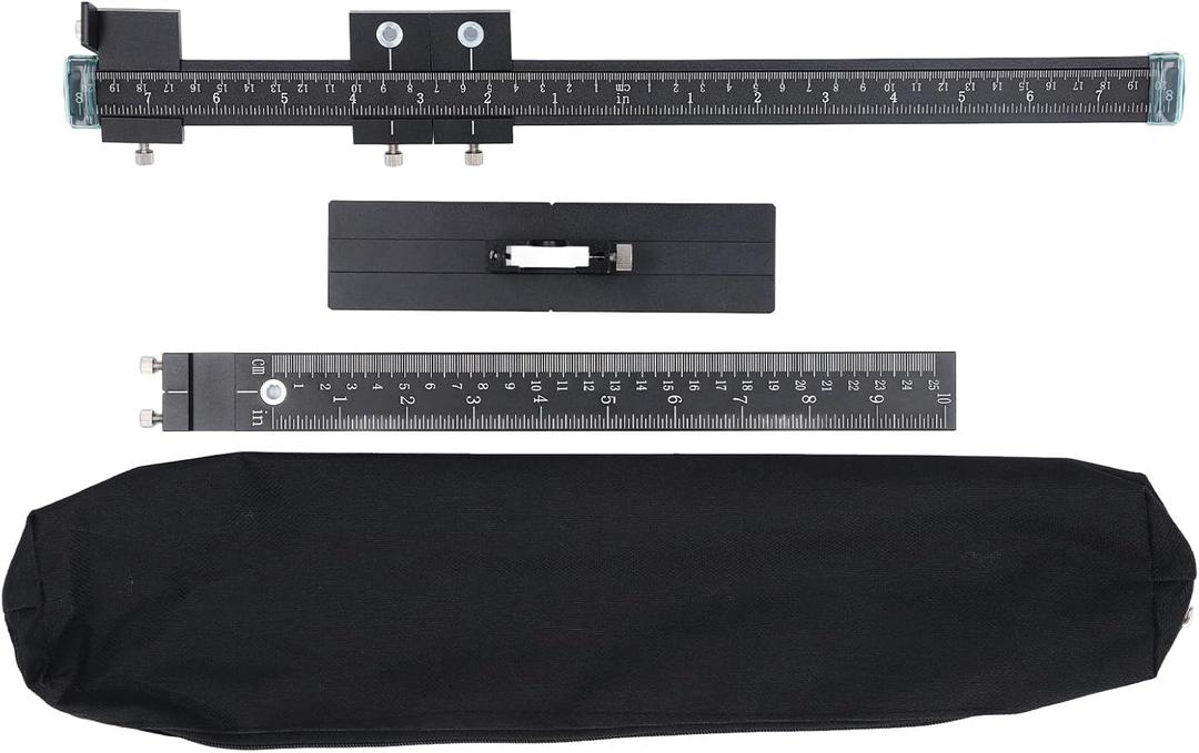 Cabinet Hardware Handle Jig | Aluminum Alloy Door Template Tool | Woodworking Drilling Guide for Cabinets/Drawers/Doors | Adjustable Punch Locator with 10000 + Hole Performance