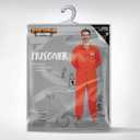 Spooktacular Creations Orange Prisoner Jumpsuit Costume Men, Orange Jumpsuit Women with Name Tag, Halloween Costumes Adult (Orange, S)